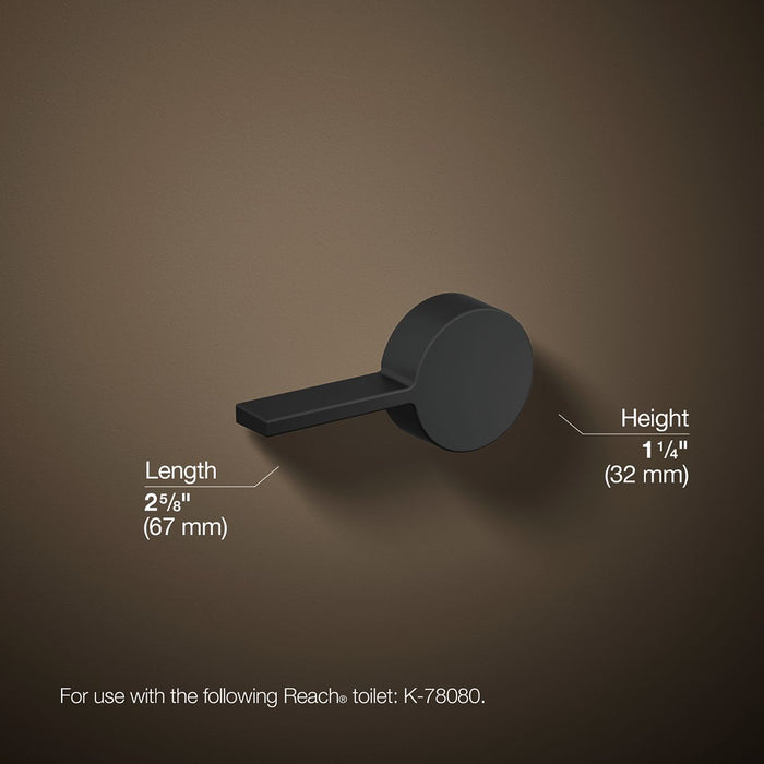 KOHLER K-21710-R Reach Right-hand trip lever, matte black - view 5