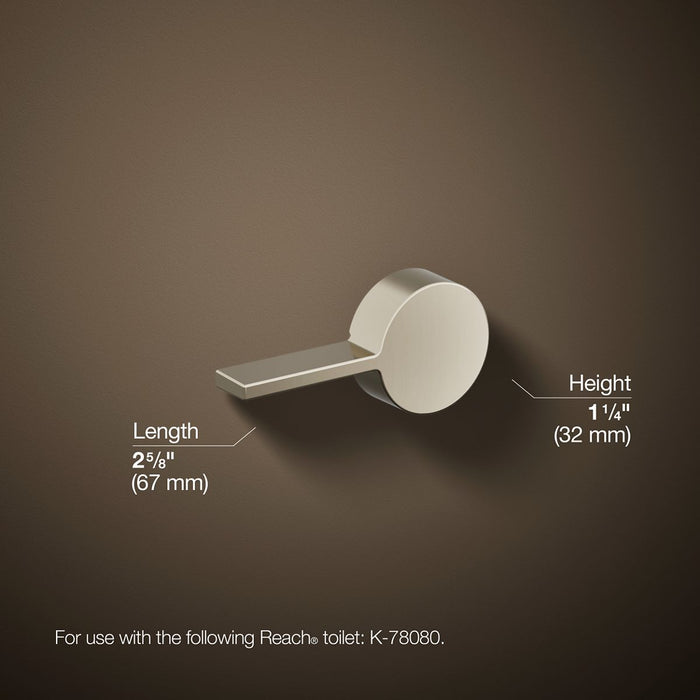 KOHLER K-21710-R Reach Right-hand trip lever, vibrant polished nickel - view 5