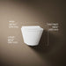 KOHLER K-21748-0 Brazn Wall-hung Round-front Toilet, Dual-flush, white - view 5