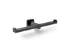 KOHLER K-21897 Parallel Double toilet paper holder, matte black