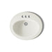 KOHLER K-2196-4 Pennington 20-1/4" Oval Drop-in Bathroom Sink, biscuit - view 3