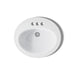 KOHLER K-2196-4 Pennington 20-1/4" Oval Drop-in Bathroom Sink, white - view 3