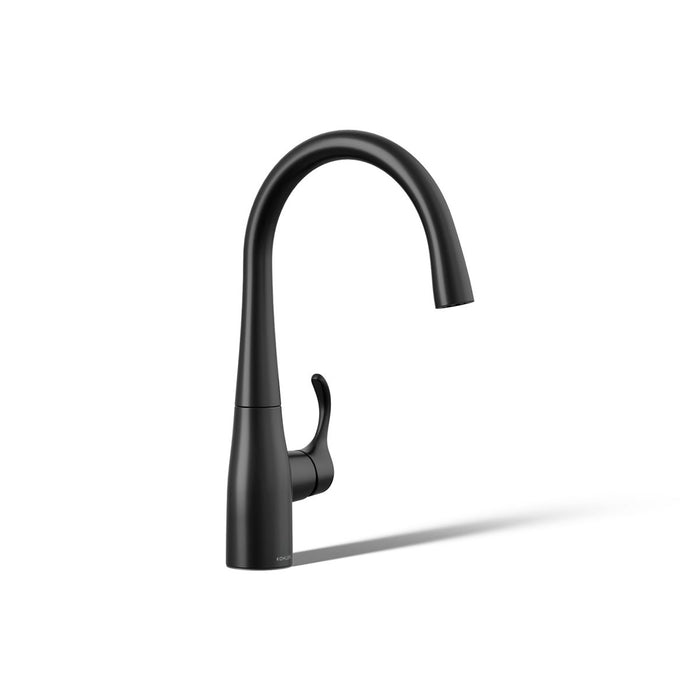 KOHLER K-22034 Simplice Single-handle bar sink faucet, matte black - view 4