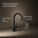 KOHLER K-22034 Simplice Single-handle bar sink faucet, matte black - view 5