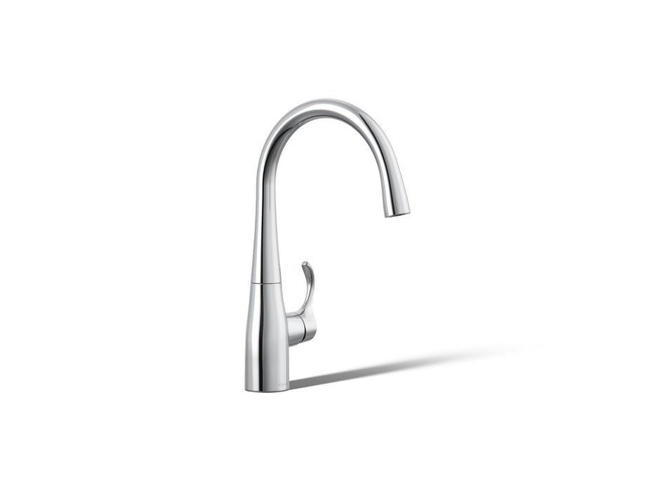 KOHLER K-22034 Simplice Single-handle bar sink faucet, polished chrome