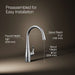 KOHLER K-22034 Simplice Single-handle bar sink faucet, polished chrome - view 5