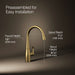 KOHLER K-22034 Simplice Single-handle bar sink faucet, vibrant brushed moderne brass - view 5
