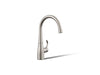 KOHLER K-22034 Simplice Single-handle bar sink faucet, vibrant stainless