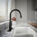 KOHLER K-22036 Simplice Touchless pull-down kitchen sink faucet with three-function sprayhead, matte black - view 2