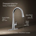 KOHLER K-22036 Simplice Touchless pull-down kitchen sink faucet with three-function sprayhead, polished chrome - view 5