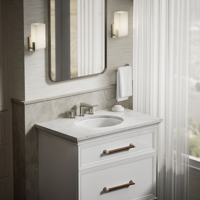 KOHLER K-2205 Caxton 19-1/4" oval undermount bathroom sink, no overflow, white - view 4