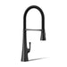 KOHLER K-22060 Graze Semi-professional kitchen sink faucet with three-function sprayhead, matte black - view 5