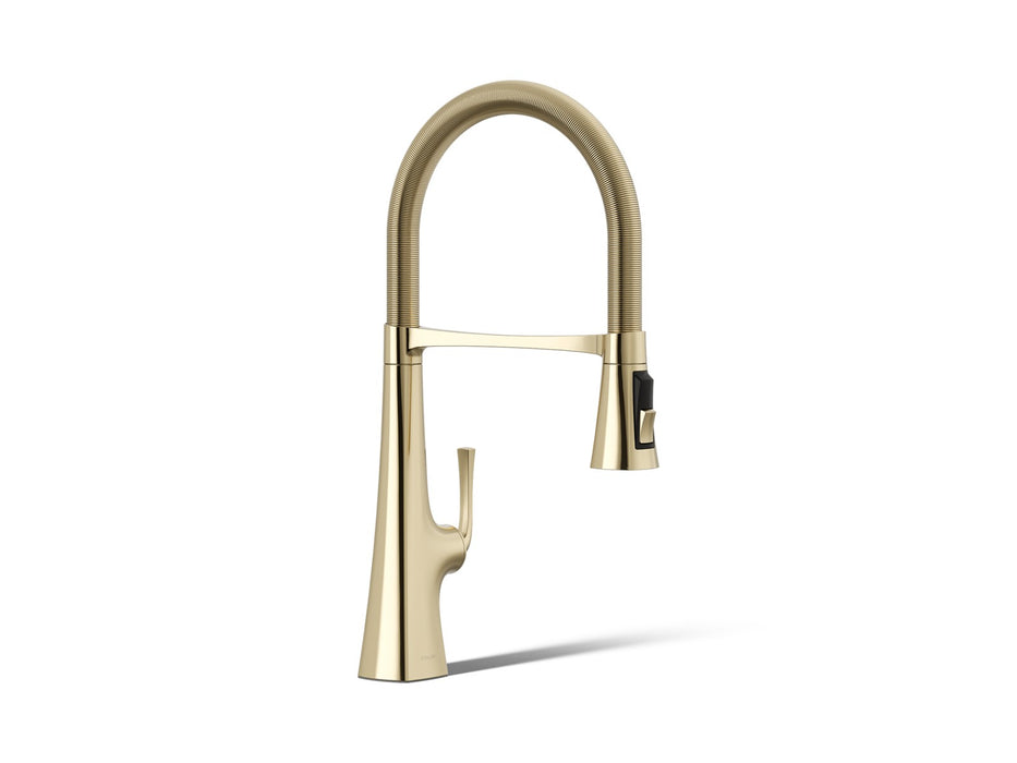 KOHLER K-22061 Graze Semi-professional kitchen sink faucet with three-function sprayhead