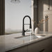 KOHLER K-22061 Graze Semi-professional kitchen sink faucet with three-function sprayhead, matte black - view 3