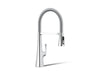 KOHLER K-22061 Graze Semi-professional kitchen sink faucet with three-function sprayhead, polished chrome