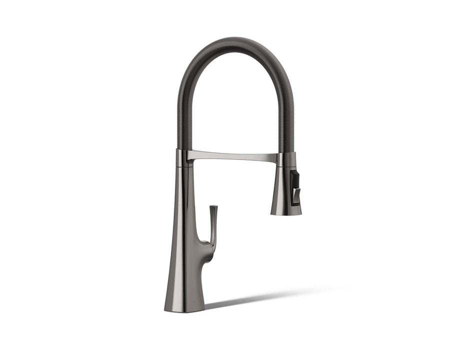 KOHLER K-22061 Graze Semi-professional kitchen sink faucet with three-function sprayhead