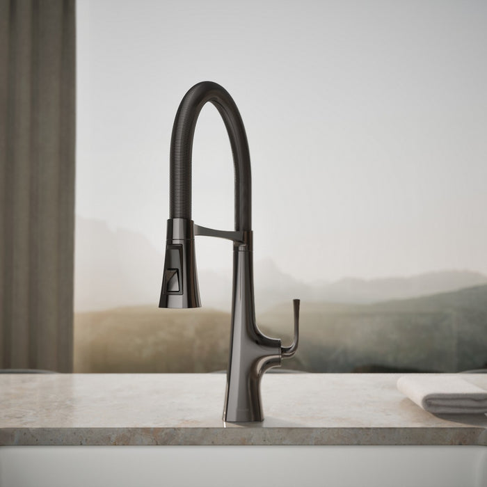 KOHLER K-22061 Graze Semi-professional kitchen sink faucet with three-function sprayhead
