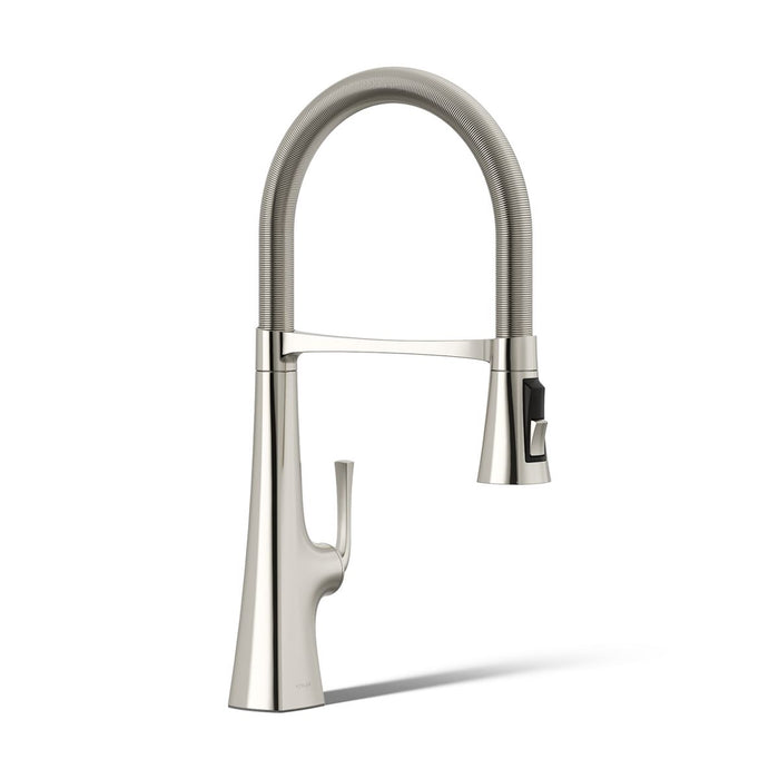 KOHLER K-22061 Graze Semi-professional kitchen sink faucet with three-function sprayhead