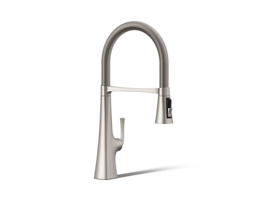 KOHLER K-22061 Graze Semi-professional kitchen sink faucet with three-function sprayhead