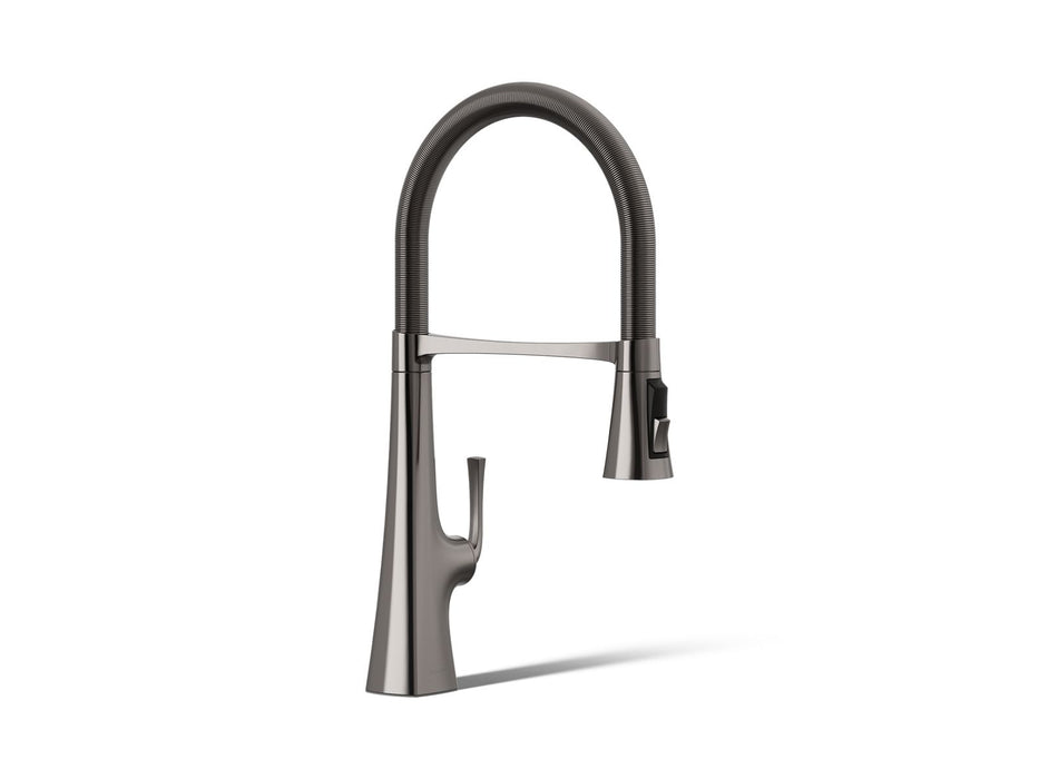 KOHLER K-22061 Graze Semi-professional kitchen sink faucet with three-function sprayhead