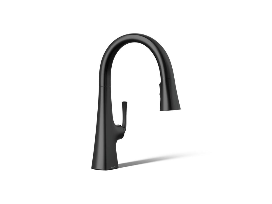 KOHLER K-22063 Graze Pull-down kitchen sink faucet with three-function sprayhead