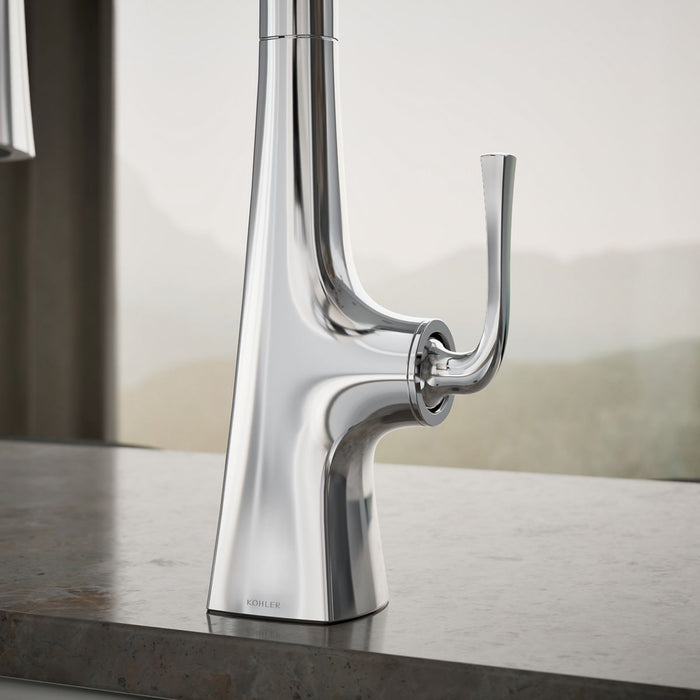 KOHLER K-22063 Graze Pull-down kitchen sink faucet with three-function sprayhead