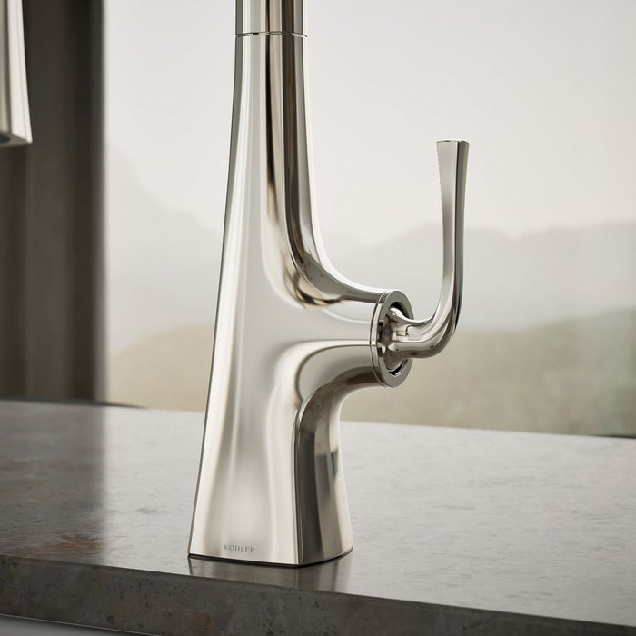 KOHLER K-22063 Graze Pull-down kitchen sink faucet with three-function sprayhead
