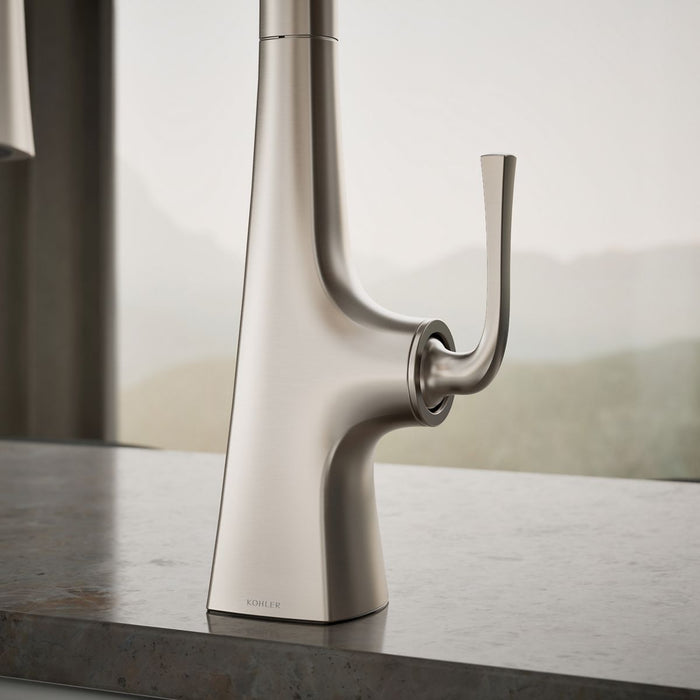 KOHLER K-22063 Graze Pull-down kitchen sink faucet with three-function sprayhead