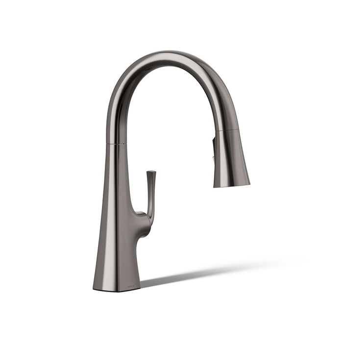 KOHLER K-22063 Graze Pull-down kitchen sink faucet with three-function sprayhead