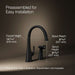 KOHLER K-22064 Graze Single-handle kitchen sink faucet with two-function side sprayer, matte black - view 5