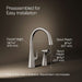 KOHLER K-22064 Graze Single-handle kitchen sink faucet with two-function side sprayer, vibrant stainless - view 5