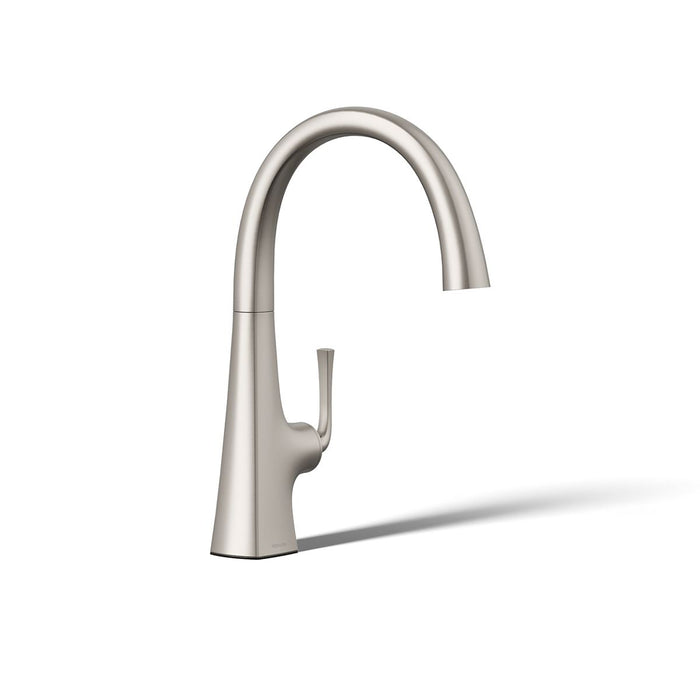 KOHLER K-22065 Graze Single-handle bar sink faucet, vibrant stainless - view 4
