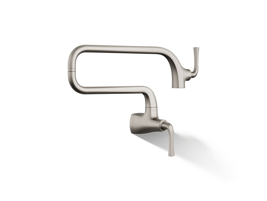 KOHLER K-22066 Graze Wall-mount pot filler, vibrant stainless