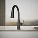 KOHLER K-22068 Graze Touchless pull-down kitchen sink faucet with three-function sprayhead, matte black - view 4
