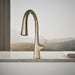 KOHLER K-22068 Graze Touchless pull-down kitchen sink faucet with three-function sprayhead, vibrant brushed bronze - view 4