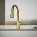 KOHLER K-22068 Graze Touchless pull-down kitchen sink faucet with three-function sprayhead, vibrant brushed moderne brass...