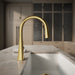 KOHLER K-22068 Graze Touchless pull-down kitchen sink faucet with three-function sprayhead, vibrant brushed moderne brass...