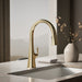 KOHLER K-22068 Graze Touchless pull-down kitchen sink faucet with three-function sprayhead, vibrant french gold - view 3