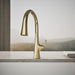 KOHLER K-22068 Graze Touchless pull-down kitchen sink faucet with three-function sprayhead, vibrant french gold - view 4
