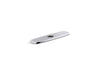 KOHLER K-22071 Graze Three-hole kitchen faucet escutcheon, polished chrome