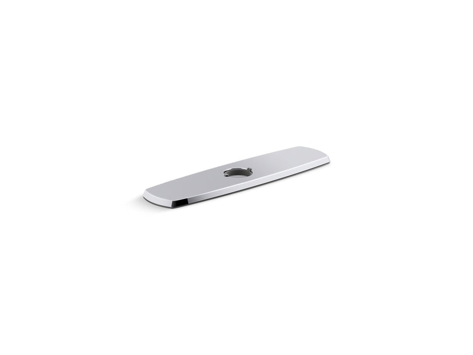 KOHLER K-22071 Graze Three-hole kitchen faucet escutcheon, polished chrome