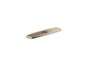 KOHLER K-22071 Graze Three-hole kitchen faucet escutcheon, vibrant brushed bronze