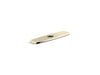 KOHLER K-22071 Graze Three-hole kitchen faucet escutcheon, vibrant french gold