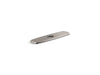 KOHLER K-22071 Graze Three-hole kitchen faucet escutcheon, vibrant stainless