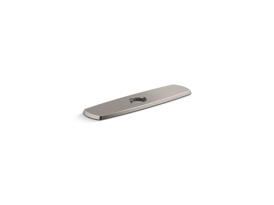 KOHLER K-22071 Graze Three-hole kitchen faucet escutcheon, vibrant stainless