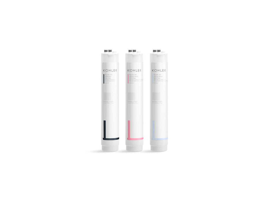 KOHLER K-22159 Aquifer Reverse osmosis (RO) replacement filter 3-pack, not applicable