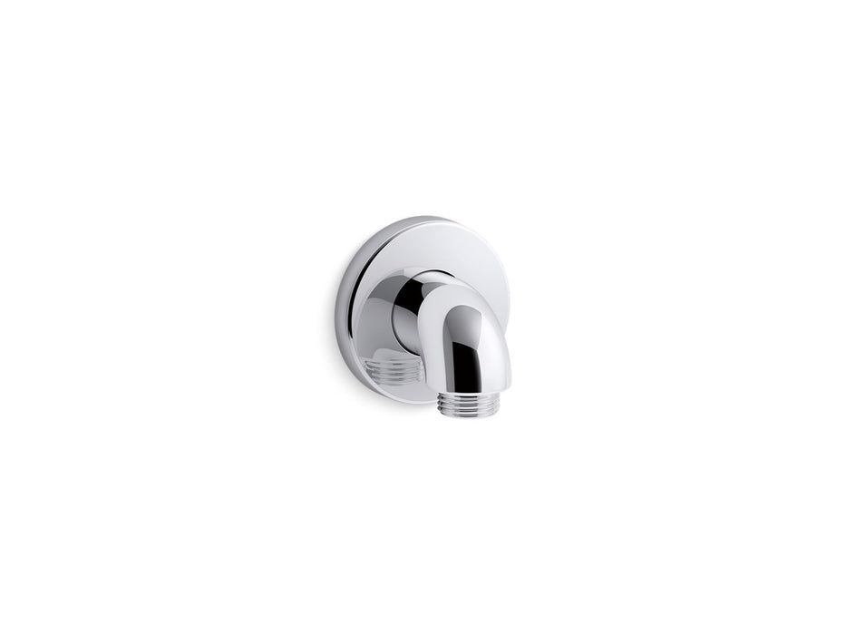 KOHLER K-22172 Purist Stillness Wall-mount supply elbow with check valve, polished chrome