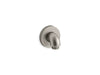 KOHLER K-22172 Purist Stillness Wall-mount supply elbow with check valve, vibrant brushed nickel