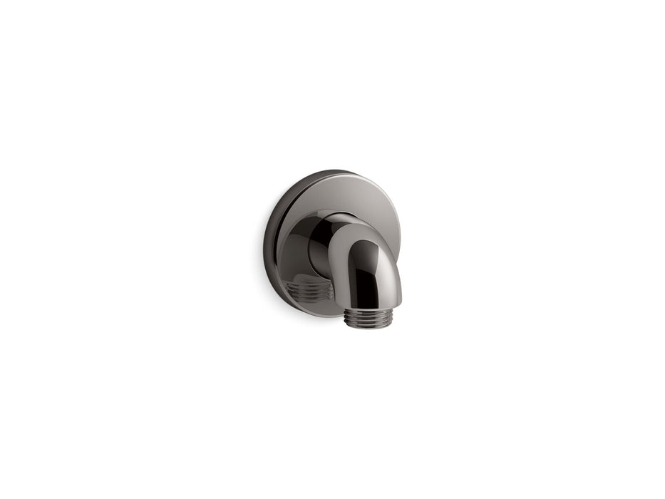 KOHLER K-22172 Purist Stillness Wall-mount supply elbow with check valve, vibrant titanium