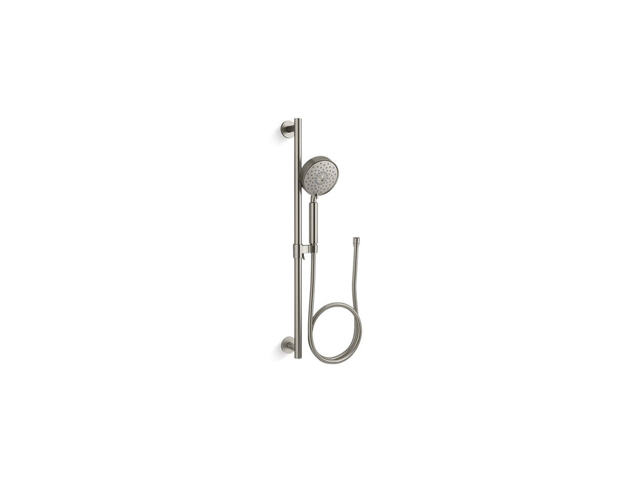 KOHLER K-22178 Purist 30" Four-function Handshower Kit, 2.5 GPM, vibrant brushed nickel